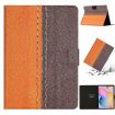 Samsung Galaxy Tab A7 10.4 2020 T500 Orange Leather Tablet Case - 1