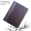 7" Grey Leather Tablet Case - Solid Color, Stitching Design - 5