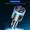 BC77 QC3.0 Fast Charging Car Bluetooth MP3 Player FM Transmitter Navy - 2
