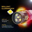 9005 12V 7W Car LED Fog Light Pair - Orange Light - 5