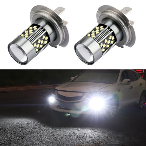 H7 12V 7W Car LED Fog Light Pair - White Light - 1