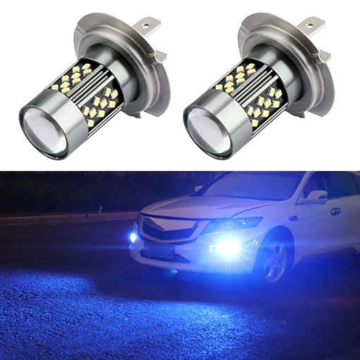 H7 12V 7W Car LED Fog Light Pair - Ice Blue - 1