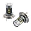 H7 12V 7W Car LED Fog Light Pair - Ice Blue - 2
