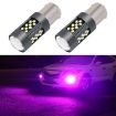 1156 12V 7W Strobe Car LED Fog Light - Purple, 1 Pair - 1