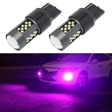 7440 12V 7W Purple Strobe LED Car Fog Light Pair - 1