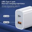 REMAX RP-U68 20W Dual USB/USB-C Fast Charger Set, UK Plug, White - 3