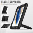 Samsung Galaxy Tab A8 Silicone + PC Case with Bracelet Holder (Black) - 6