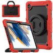 Samsung Galaxy Tab A8 Red Silicone + PC Case with Bracelet Holder - 1