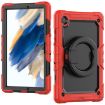 Samsung Galaxy Tab A8 Red Silicone + PC Case with Bracelet Holder - 2