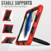 Samsung Galaxy Tab A8 Red Silicone + PC Case with Bracelet Holder - 6