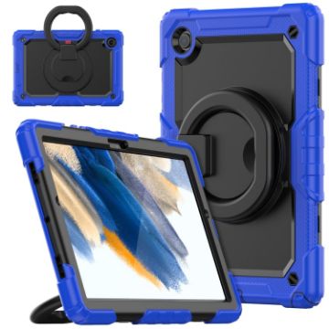 Samsung Galaxy Tab A8 Bracelet Holder Silicone + PC Case (Blue) - 1