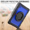 Samsung Galaxy Tab A8 Dark Blue Silicone + PC Bracelet Holder Case - 5