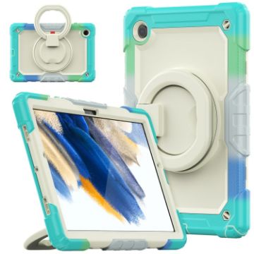 Samsung Galaxy Tab A8 Case: Bracelet Holder Silicone + PC, Blue - 1