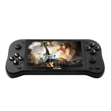 X50 Max 5.1" Handheld Game Console, Double Player, 6000+ Games, Black - 1