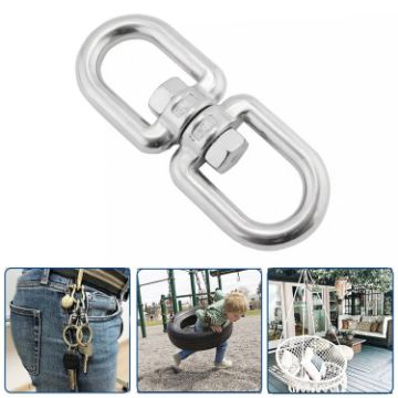 10mm 304 Stainless Steel Universal Rotating Ring for Versatile Use - 1