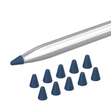 Silicone Nib Cap Set for Huawei Pencil - 10 Pack (Midnight Blue) - 1