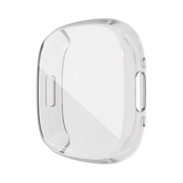Fitbit Versa 4/Sense 2 TPU Electroplating Watch Case - Transparent Cover - 1