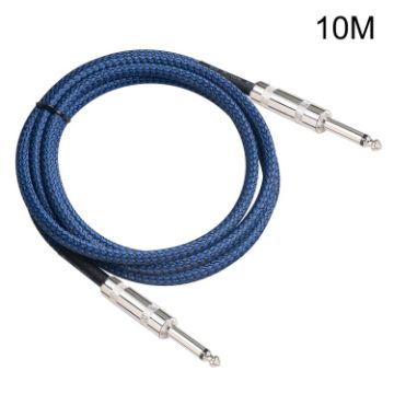 10m TC048BL 6.35mm Male to Male Electric Guitar Mono Audio Cable - 1