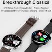 GW69 Smart Watch - BT Call, Heart Rate, BP, SpO2, Silver/Brown Strap - 5