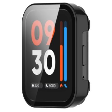 Realme Watch 3 Tempered Glass Film PC Case - Black - 1