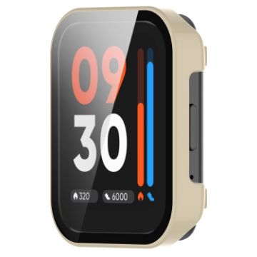 Realme Watch 3 Tempered Glass Film & PC Case - Ivory White - 1