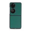 Huawei P50 Pocket Green Litchi Texture Phone Case - Plain Skin Cover - 2