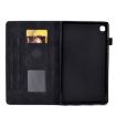 Samsung Galaxy Tab A 8.0 2019 T290 Embossed Smile Leather Case Black - 4