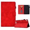 Samsung Galaxy Tab A7 10.4 2020 T500 Red Embossed Smile Leather Case - 1