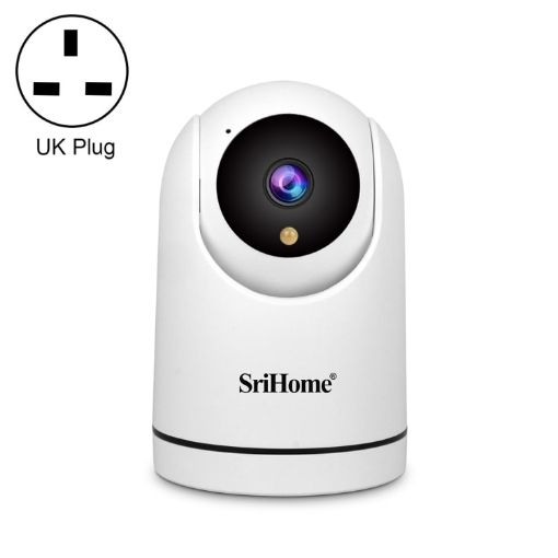 SriHome SH042 2.0MP 1080P HD AI WiFi Pan-Tilt Camera (UK Plug) - 1