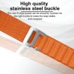Apple Watch Ultra 49mm Nylon Band - Black Blue - 4