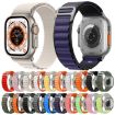 Apple Watch Ultra 49mm Nylon Band - Orange & Red Replacement Strap - 3