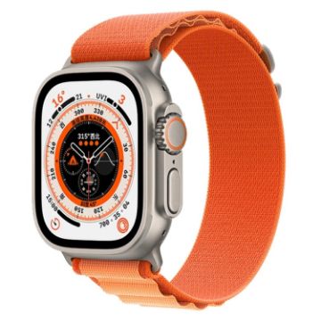 Apple Watch Ultra 49mm Nylon Band - Yellow & Orange - 1