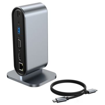12 in 1 USB-C/Type-C Vertical Multi-interface HUB Adapter for Laptops - 1