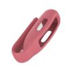 Fitbit Inspire 3 Red Silicone Clip Case Cover - Steel Sheet Protection - 4