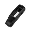 Fitbit Inspire 3 Silicone Clip Case Cover - Black Protective Steel Sheet - 3