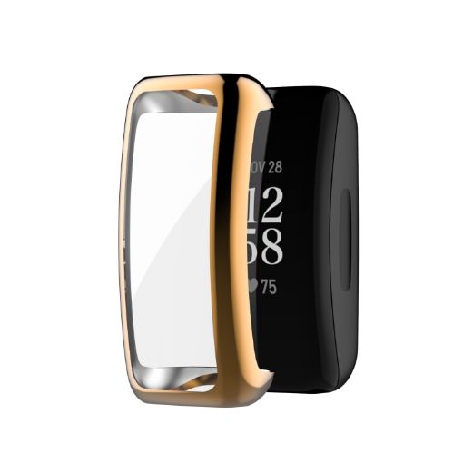Fitbit Inspire3 Rose Gold TPU Electroplating Protective Case Cover - 1