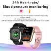 QX7 Smart Watch Pink Gold - 1.85" TFT, Bluetooth Call, Heart Monitor - 7