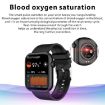 QX7 Smart Watch Pink Gold - 1.85" TFT, Bluetooth Call, Heart Monitor - 9