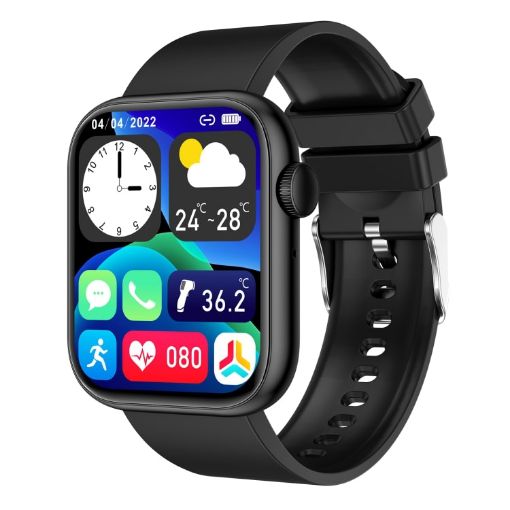 QX7 Smart Watch - 1.85" TFT, Bluetooth Call, Heart Monitoring, 100+ Sports Modes - 1