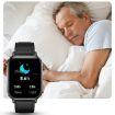 F100 1.7" HD Smart Watch with Leather Strap, Temp & Oxygen Monitor - 5