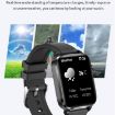 F100 1.7" HD Smart Watch with Leather Strap, Temp & Oxygen Monitor - 6