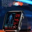 F100 1.7" HD Smart Watch with Leather Strap, Temp & Oxygen Monitor - 9