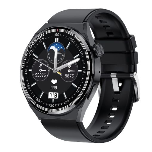 MD3MAX 1.39" Round Screen Smart Watch with Heart Rate & Blood Oxygen Monitor - 1