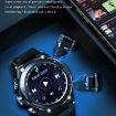 T92 1.28" IPS Smart Watch & Bluetooth Headset, Heart Rate, Music, Black - 8