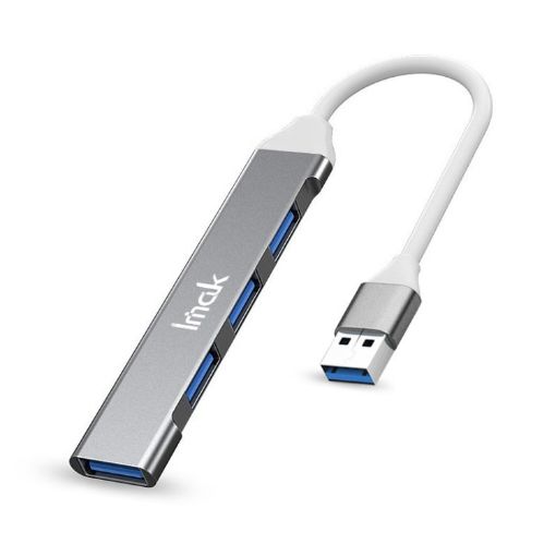 IMAK 4 in 1 Multifunctional USB Docking Station HUB - Grey - 1