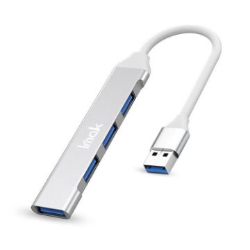 IMAK 4 in 1 Multifunctional USB Docking Station HUB - Silver - 1