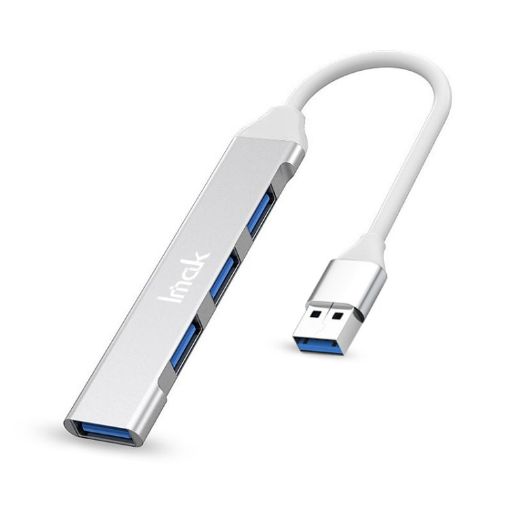 IMAK 4 in 1 Multifunctional USB Docking Station HUB - Silver - 1