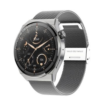 Ochstin 5HK46P Smart Watch 1.36" Round Screen Steel Strap Silver - 1
