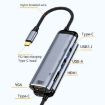 Y002 6-in-1 Type-C Adapter: VGA, HDMI, Dual USB, Dual USB-C Ports - 2