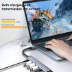 Y002 6-in-1 Type-C Adapter: VGA, HDMI, Dual USB, Dual USB-C Ports - 6